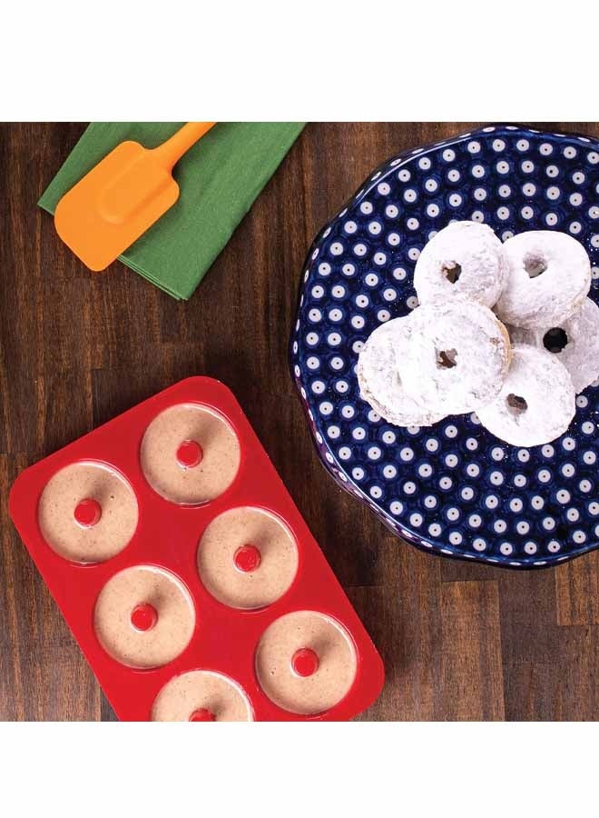 2PCS 6 Cavity Donut Silicone Chocolate Molds Doughnut Pan Baking Mold For Chocolate Candy - Image 5